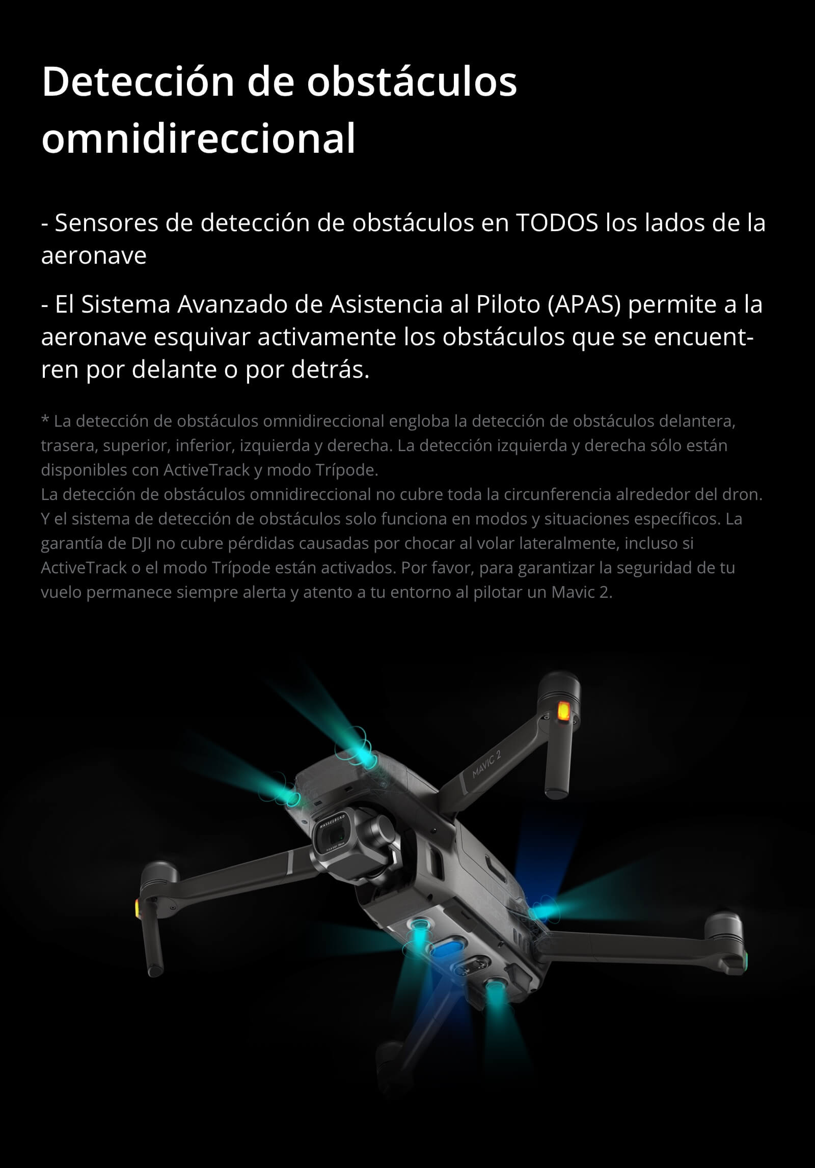 Mavic 2 obstaculos