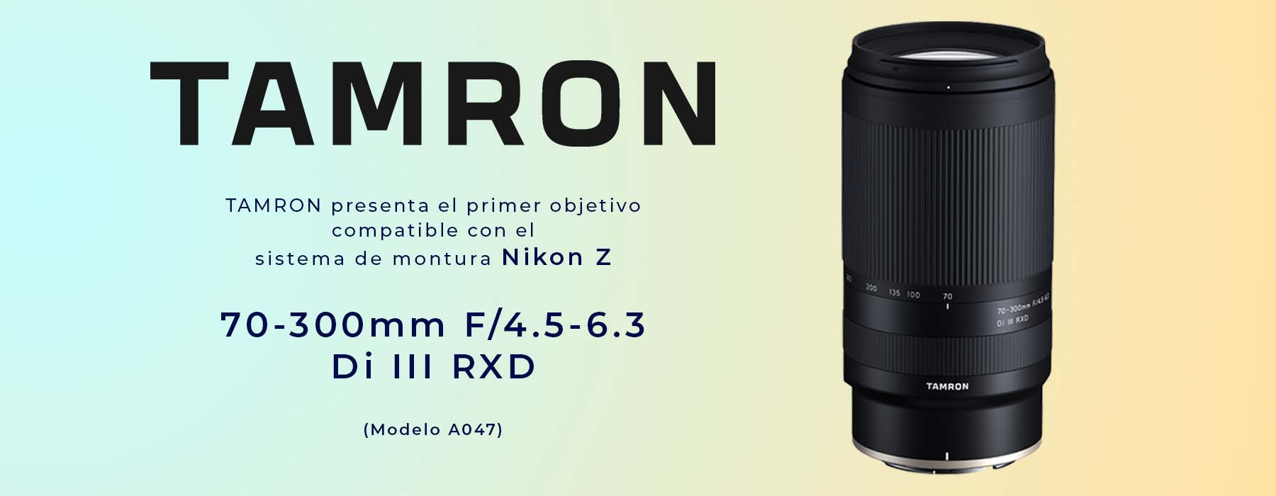 Primer objetivo TAMRON compatible con el sistema Z de Nikon