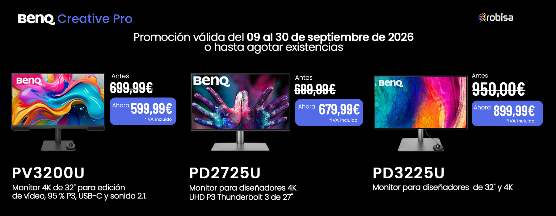 oferta septiembre benq